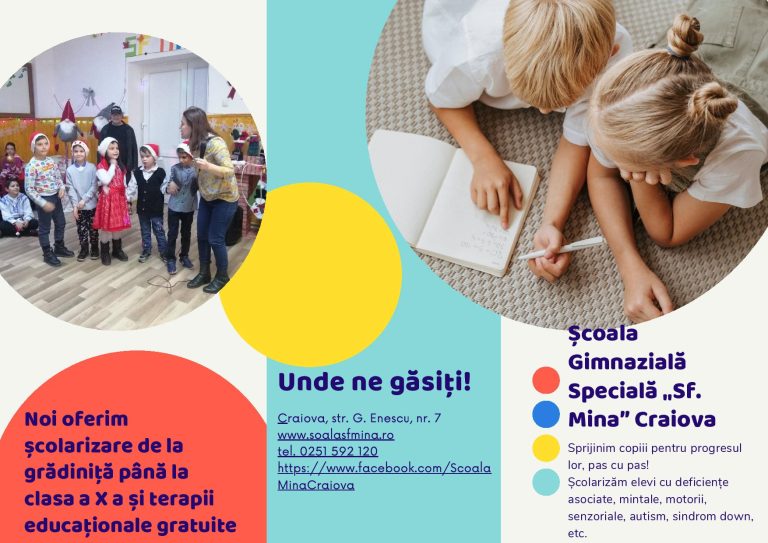 Pliant promovare scoala