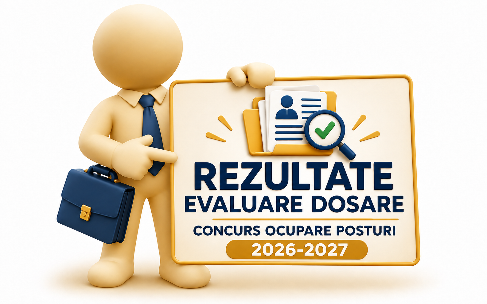 Rezultate evaluare dosare pentru concursul de ocupare a posturilor 2026–2027