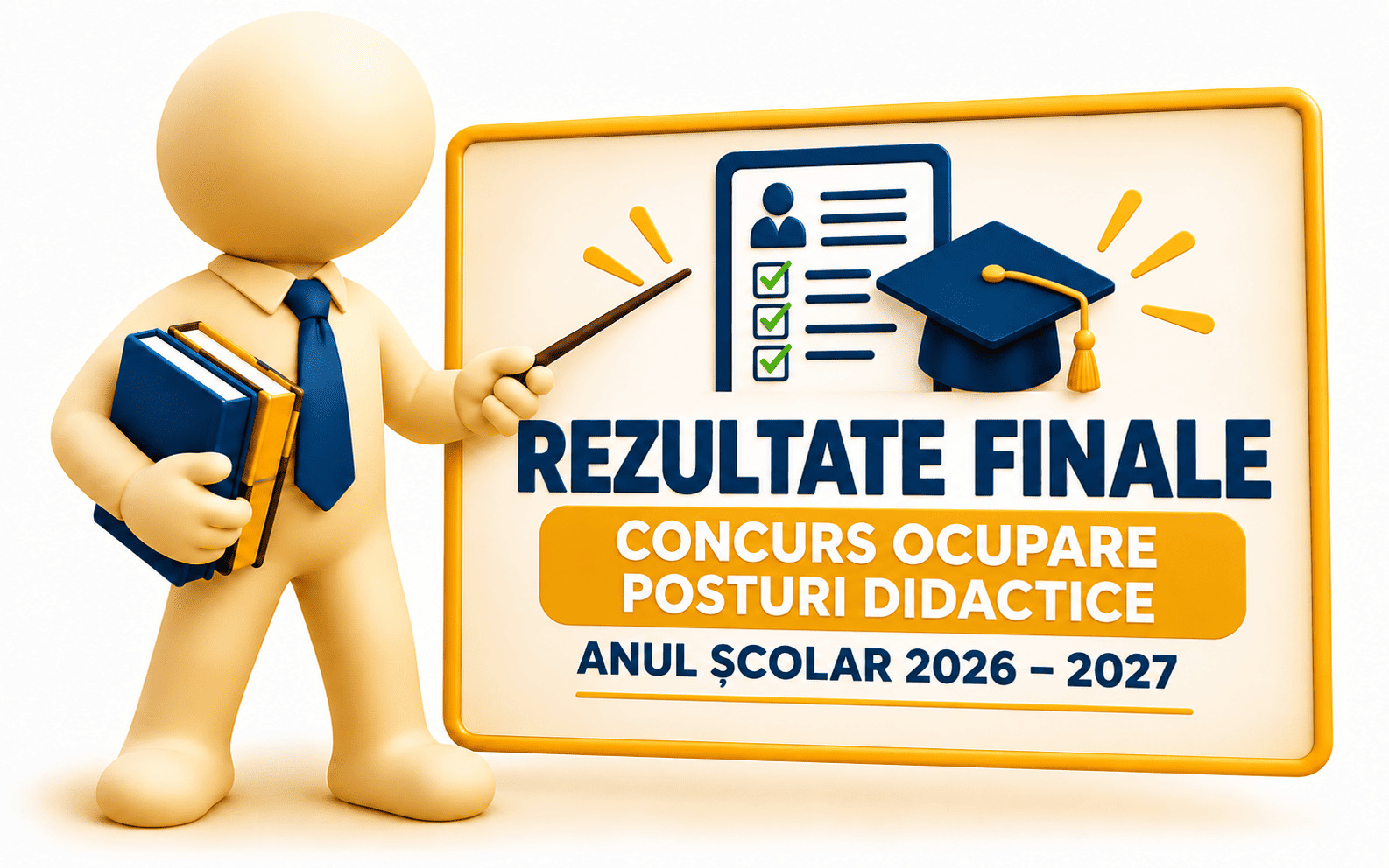 Rezultate finale concurs ocupare posturi didactice 2026–2027